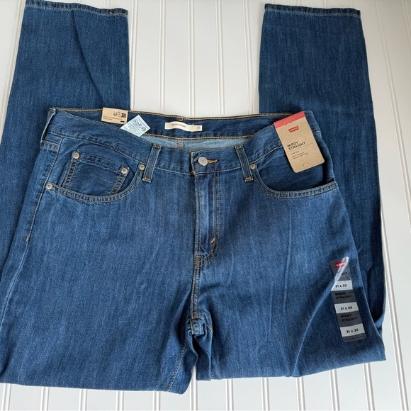 Levi's Denim - Levis Middy Straight Leg Jeans 31 X 30 Blue Womens Mid Rise NEW 1061